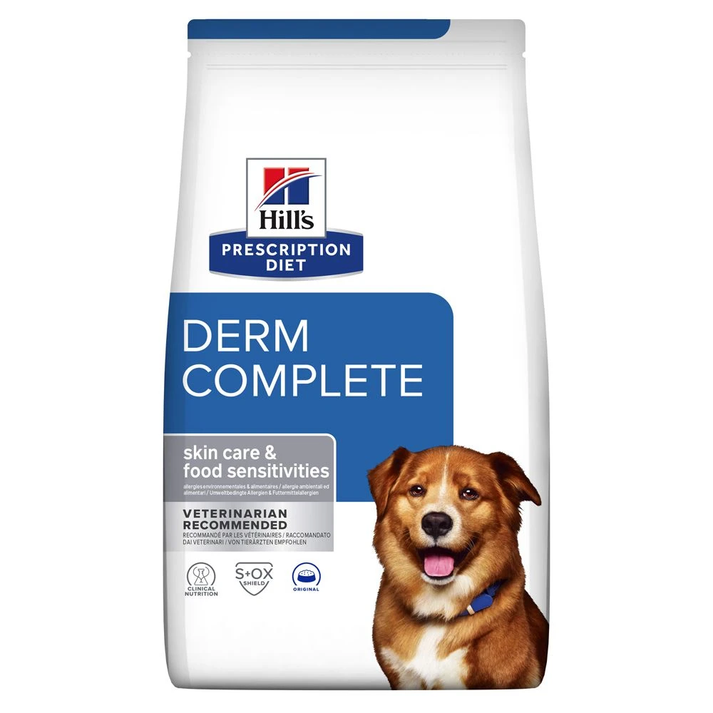 Hill's Prescription Diet Derm Complete Croquettes Pour Chien - 12Kg 1 Hill's Prescription Diet Derm Complete Croquettes Pour Chien - 12Kg