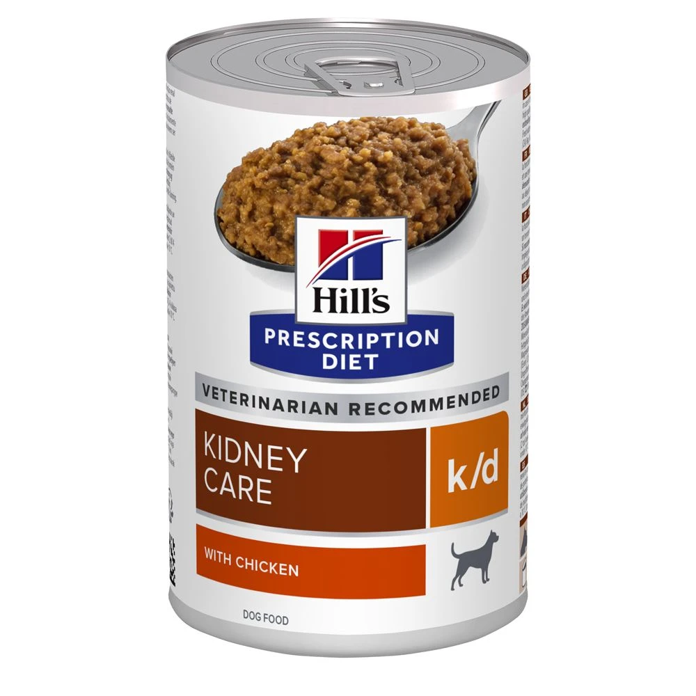 Hill's Prescription Diet K/D Boîtes Pour Chien Au Poulet - 12 X 370g 1 Hill's Prescription Diet K/D Boîtes Pour Chien Au Poulet - 12 X 370g