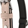 Flamingo Collier Delu Taupe 38/48cm 25mm