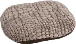 Flamingo Coussin Snoozzy Ovale Fermeture Eclair Brun 60x50x8cm