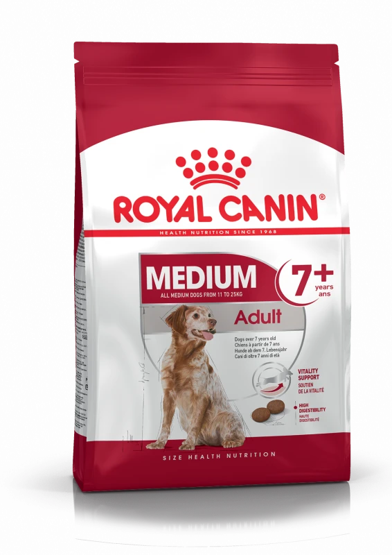 Royal Canin Medium Adult 7+ Pour Chien 10kg 1 Royal Canin Medium Adult 7+ Pour Chien 10kg