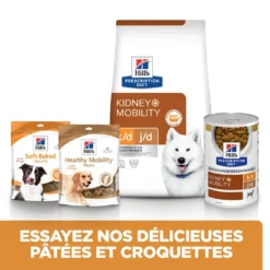 Hill's Prescription Diet K/D J/D Kidney + Mobility Croquettes Pour Chien Au Poulet - 4Kg -Magasin De Fournitures Pour Animaux Et Chiens De Qualité 52742011608 5 FR 1