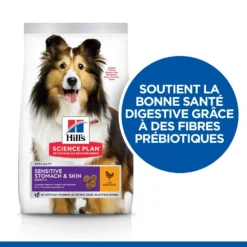 Hill's Hill’s Science Plan Adult Sensitive Stomach & Skin Poulet 14kg 11 Hill's Hill’s Science Plan Adult Sensitive Stomach & Skin Poulet 14kg -Magasin De Fournitures Pour Animaux Et Chiens De Qualité 52742026091 2 science plan sensitive stomach skin chien adulte medium croquettes poulet