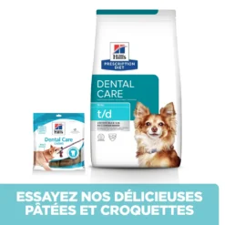 Hill's Prescription Diet T/D Croquettes Pour Petit Chien Au Poulet - 3Kg -Magasin De Fournitures Pour Animaux Et Chiens De Qualité 52742402109 5 FR