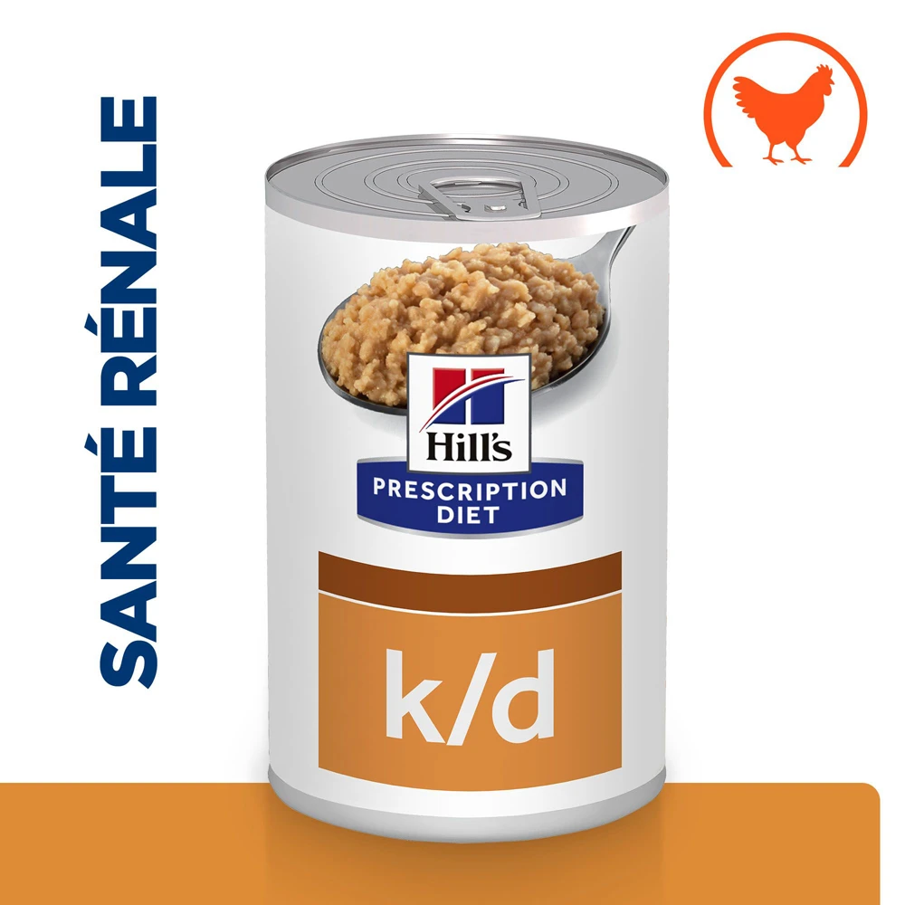 Hill's Prescription Diet K/D Boîtes Pour Chien Au Poulet - 12 X 370g 2 Hill's Prescription Diet K/D Boîtes Pour Chien Au Poulet - 12 X 370g – Image 2