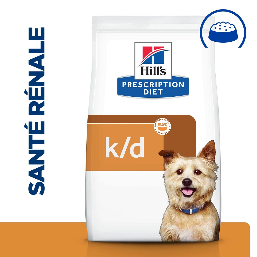 Hill's Prescription Diet K/D Kidney Care Croquettes Pour Chien Au Poulet - 1.5Kg 2 Hill's Prescription Diet K/D Kidney Care Croquettes Pour Chien Au Poulet - 1.5Kg – Image 2