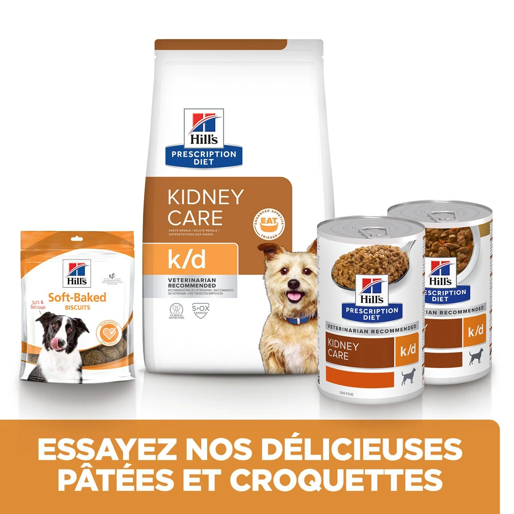 Hill's Prescription Diet K/D Kidney Care Croquettes Pour Chien Au Poulet - 12Kg 6 Hill's Prescription Diet K/D Kidney Care Croquettes Pour Chien Au Poulet - 12Kg – Image 6