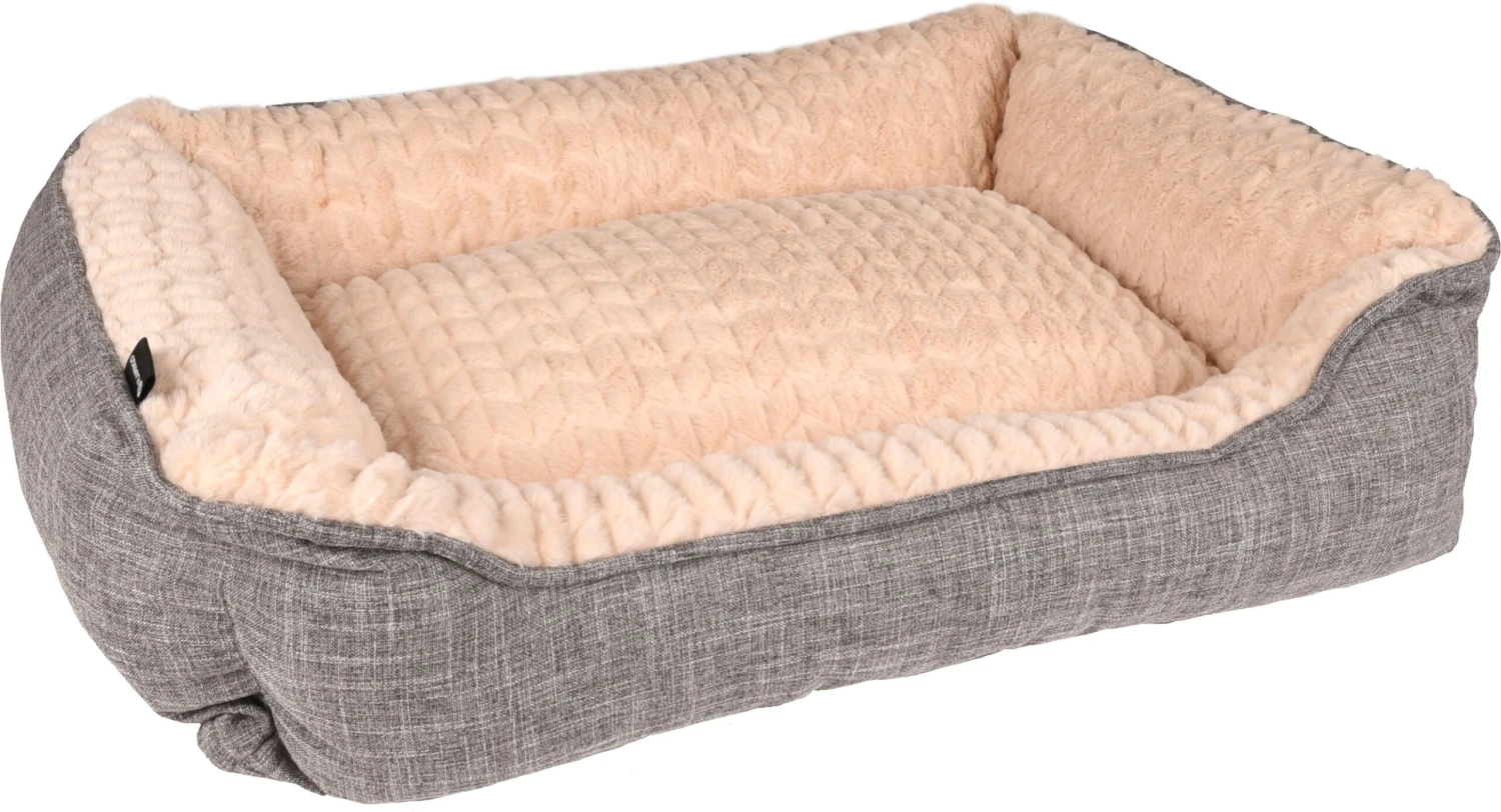 Flamingo Panier Pour Chien Zupo Rectangulaire Gris 70x50x20cm 1 Flamingo Panier Pour Chien Zupo Rectangulaire Gris 70x50x20cm