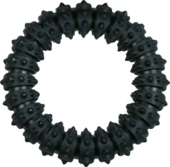 Flamingo Jouet Chien Gladiator Anneau Noir En Caoutchouc 15cm