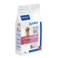 Virbac Veterinary Hpm Junior Special Large Pour Chien 3kg -Magasin De Fournitures Pour Animaux Et Chiens De Qualité HPM Chien Junior Special Large 3Kg 2 FR