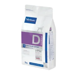 Virbac HPM Dermatology Support D1 Pour Chien 3kg -Magasin De Fournitures Pour Animaux Et Chiens De Qualité VET HPM Chien Dermatology Support 3Kg 2 FR