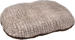 Flamingo Coussin Snoozzy Ovale Fermeture Eclair Brun 120x84x12cm