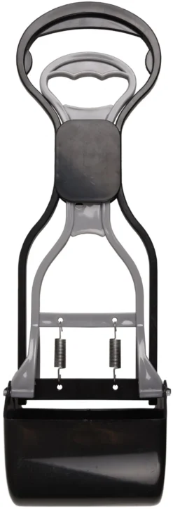 Flamingo Pelle Ramasse-crottes Easy Scoop Noir/gris M 12x10x36,5cm