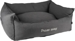 Flamingo Panier Dream Away Rectangulaire Fermeture Eclair Gris 90x70x35cm -Magasin De Fournitures Pour Animaux Et Chiens De Qualité da383415f9074037dbc65b13e6f9889708a2f2482ce8605d07532e0fd569adcb