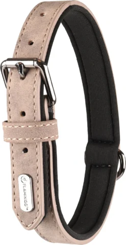 Flamingo Collier Delu Taupe 52/62cm 30mm