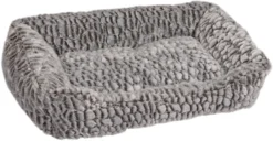 Flamingo Panier Snoozzy Rectangulaire Gris/noir 65x45x15cm